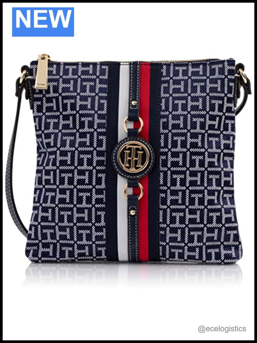 Vegan Leather Crossbody Bag with Adjustable Strap - Lightweight & Compact